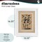 Stupell Industries Vintage Dancing Skeletons Stamp Framed Print Under Glass, design by Arlington Prints